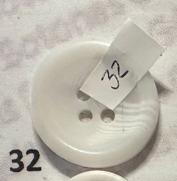 BOTON SASTRE BASTON MATE BLANCO #32