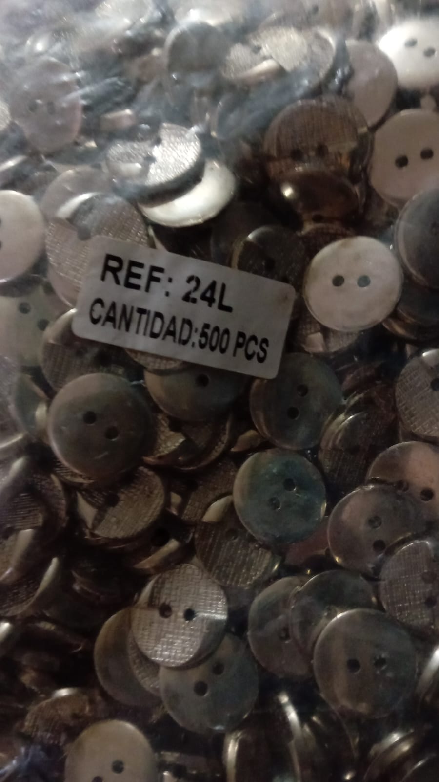 BOTON PLANO PLATA #24 1510