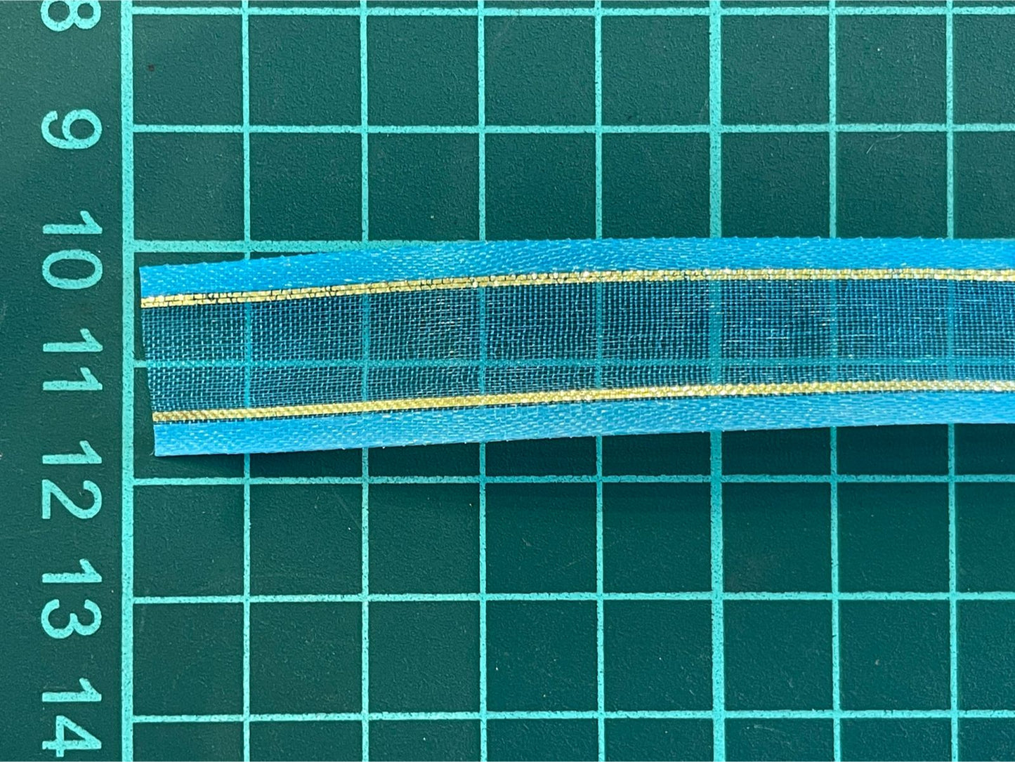 LISTON DE ORGANZA 5/8 TURQUESA