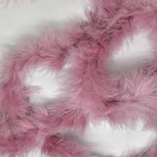 PLUMA MARABÚ MEDIANA PALO DE ROSA