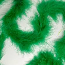 PLUMA MARABÚ MINI VERDE BANDERA