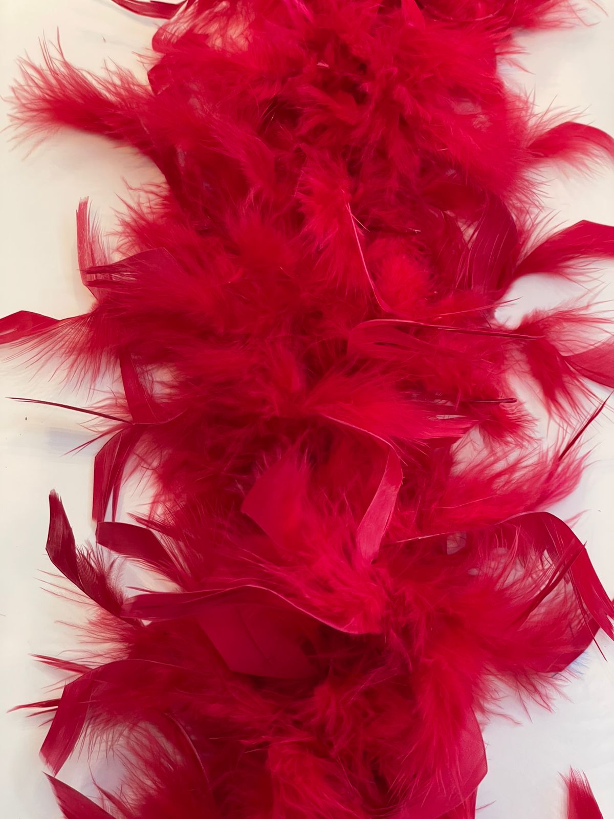 PLUMA AVESTRUZ ROJO