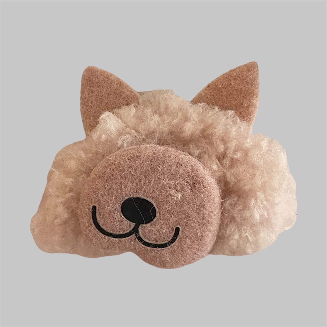 PELUCHE LOBO MELENA PALO DE ROSA