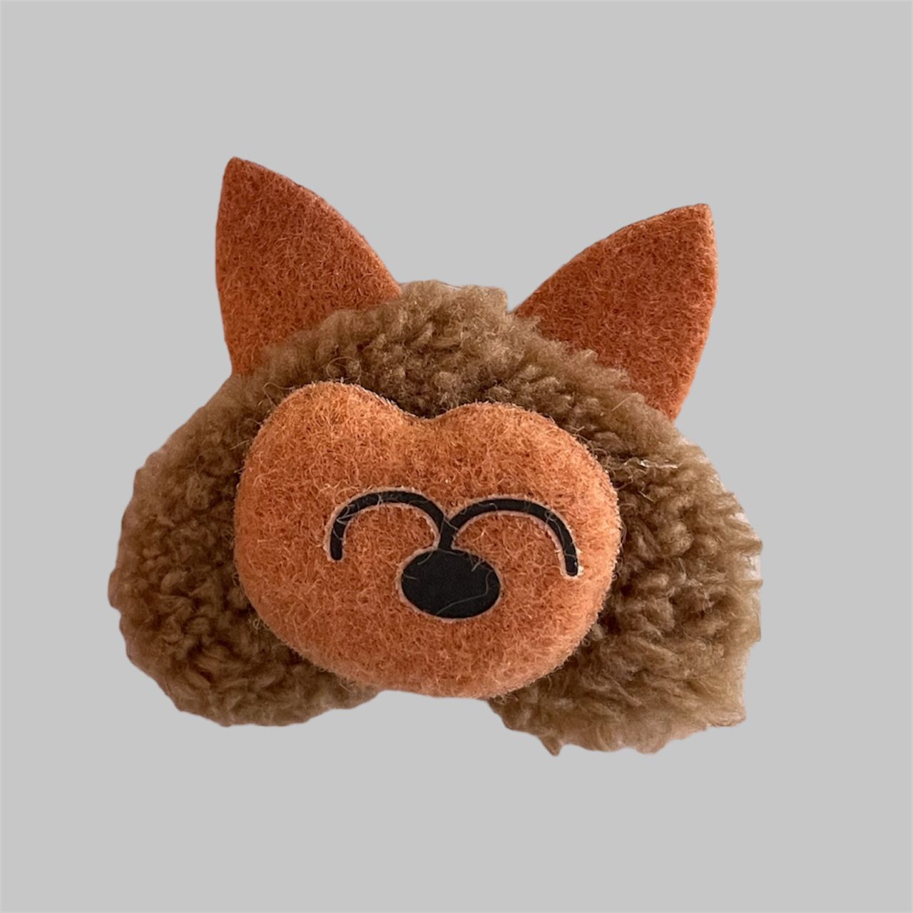 PELUCHE LOBO MELENA CAFE