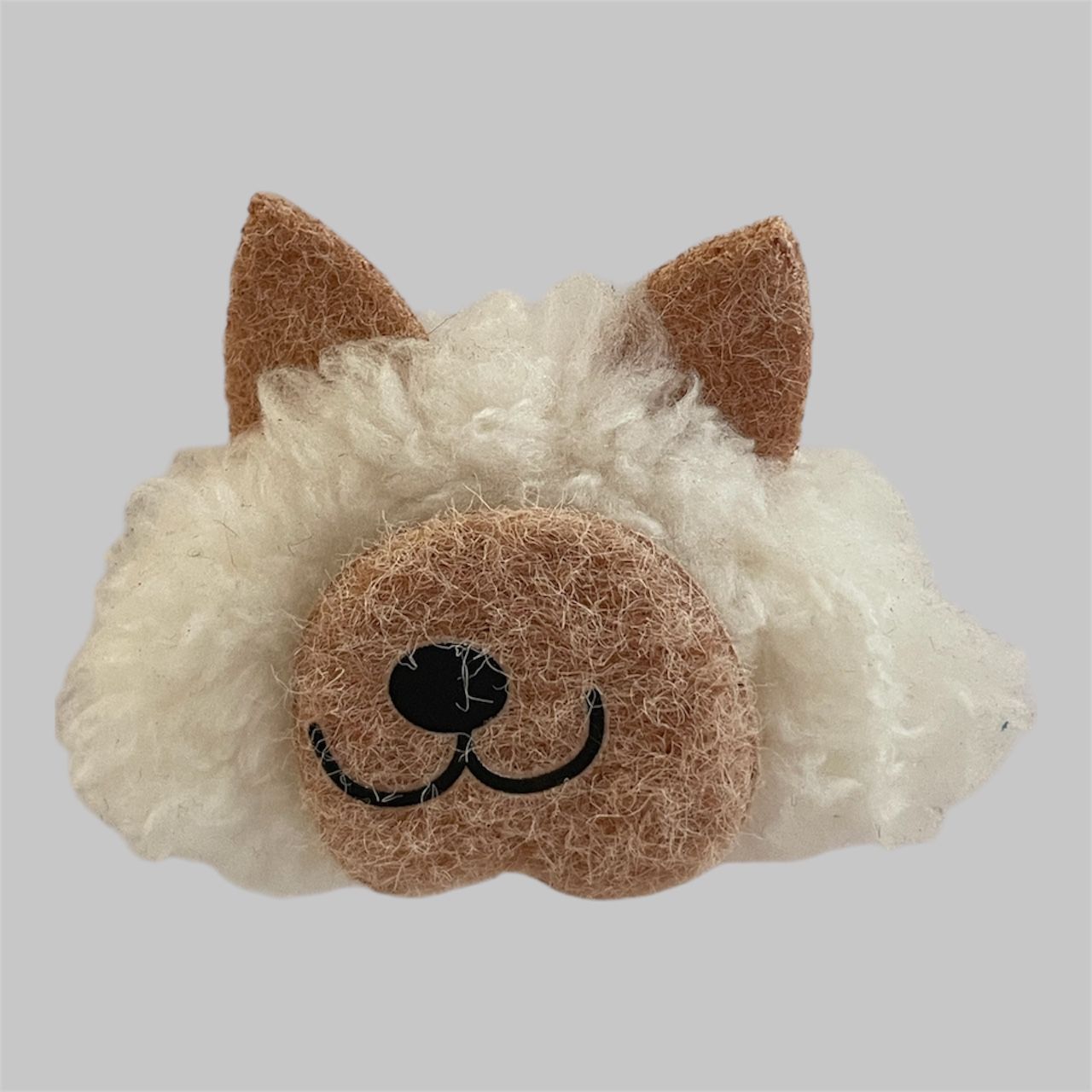 PELUCHE LOBO MELENA HUESO