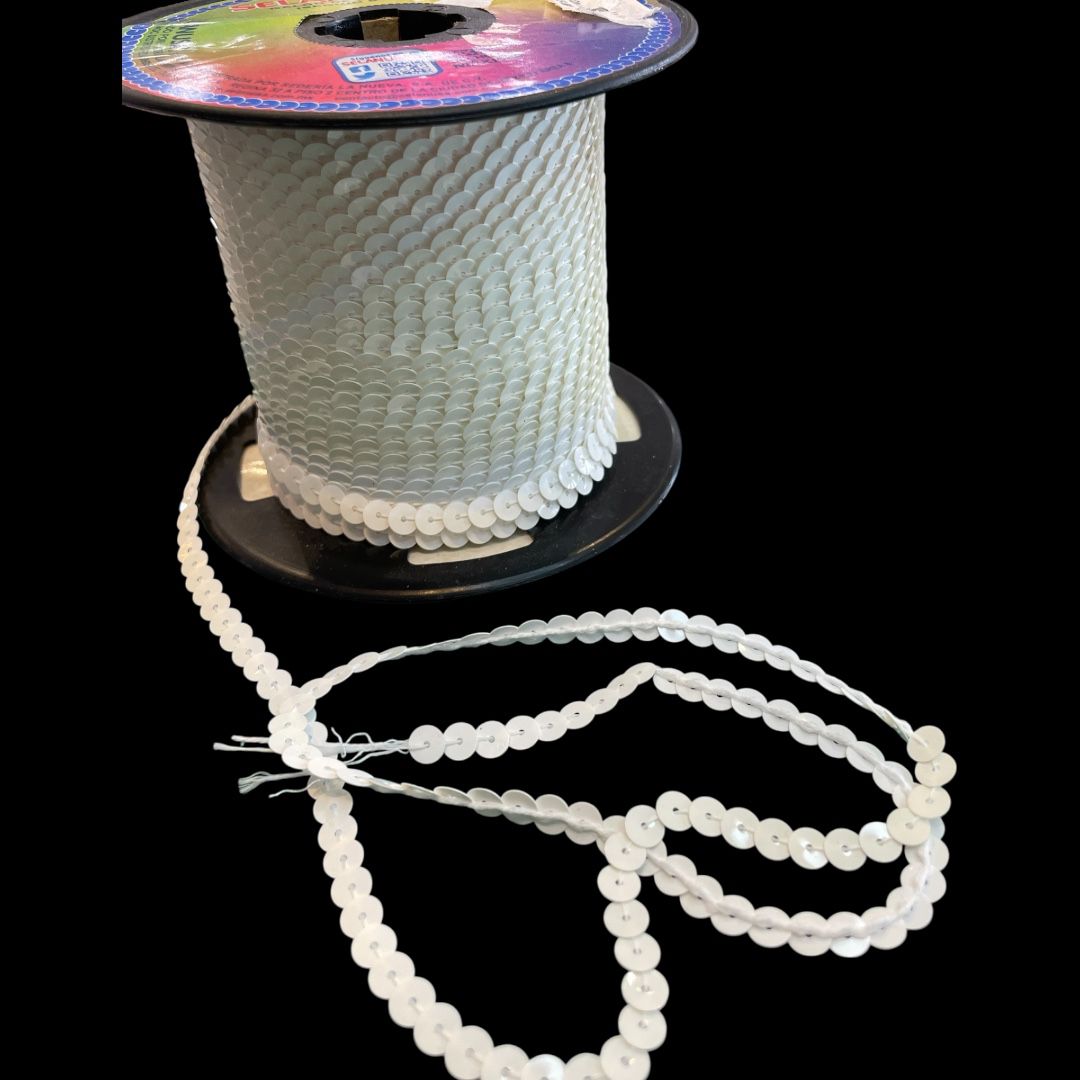 LENTEJUELA ROLLO BLANCO