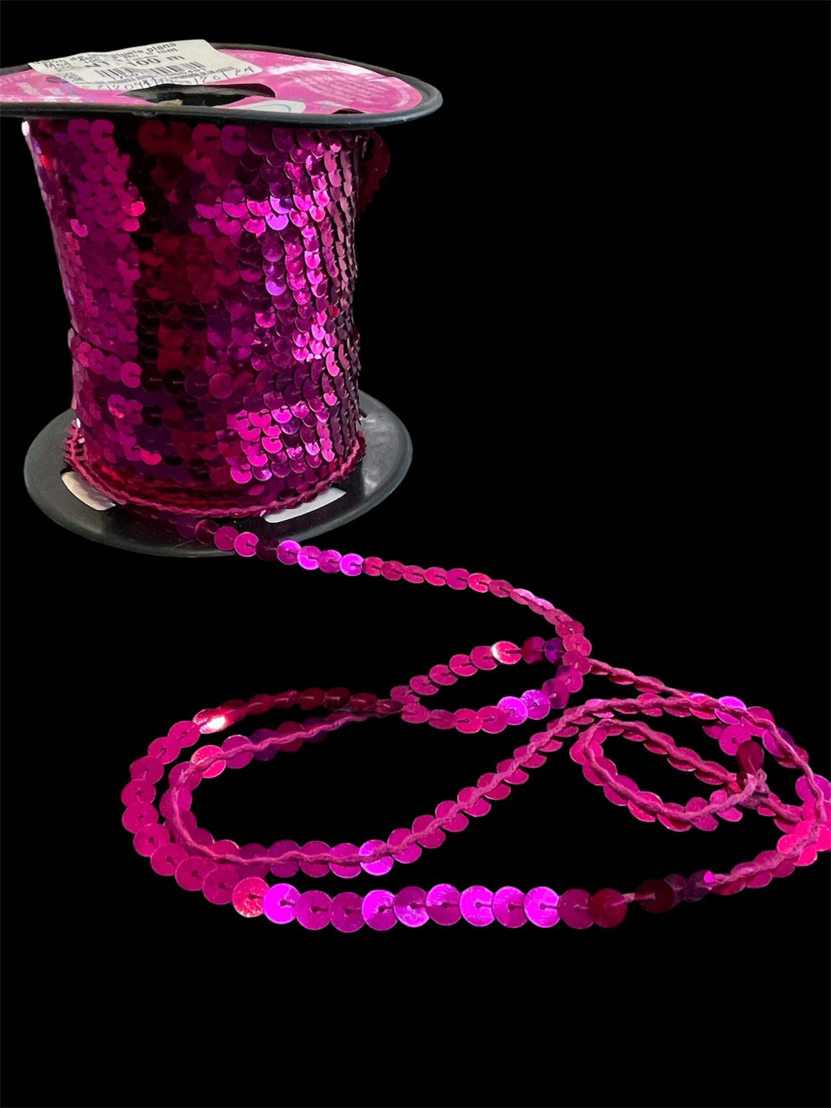LENTEJUELA ROLLO FUSCHIA