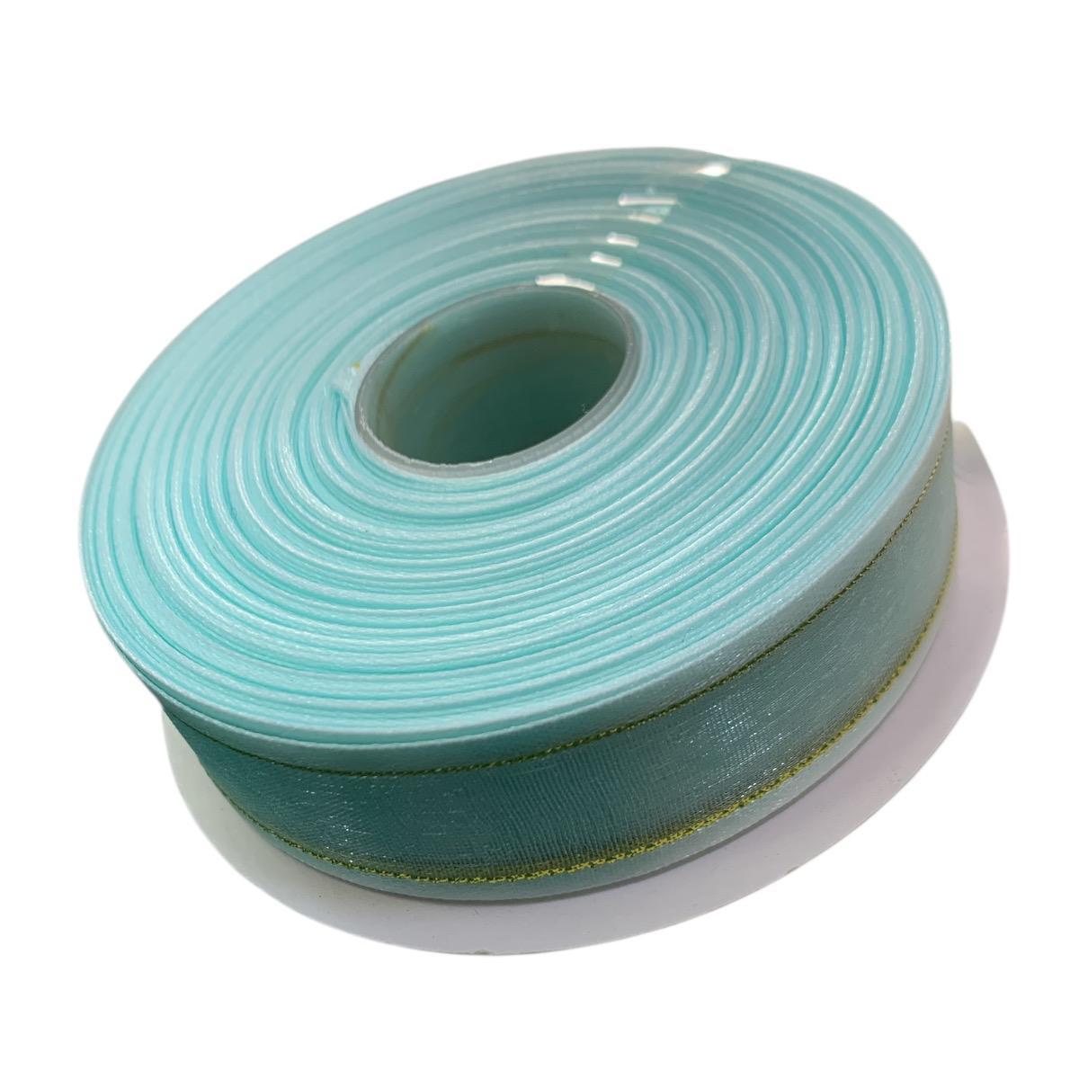 LISTON DE ORGANZA 7/8 AQUA