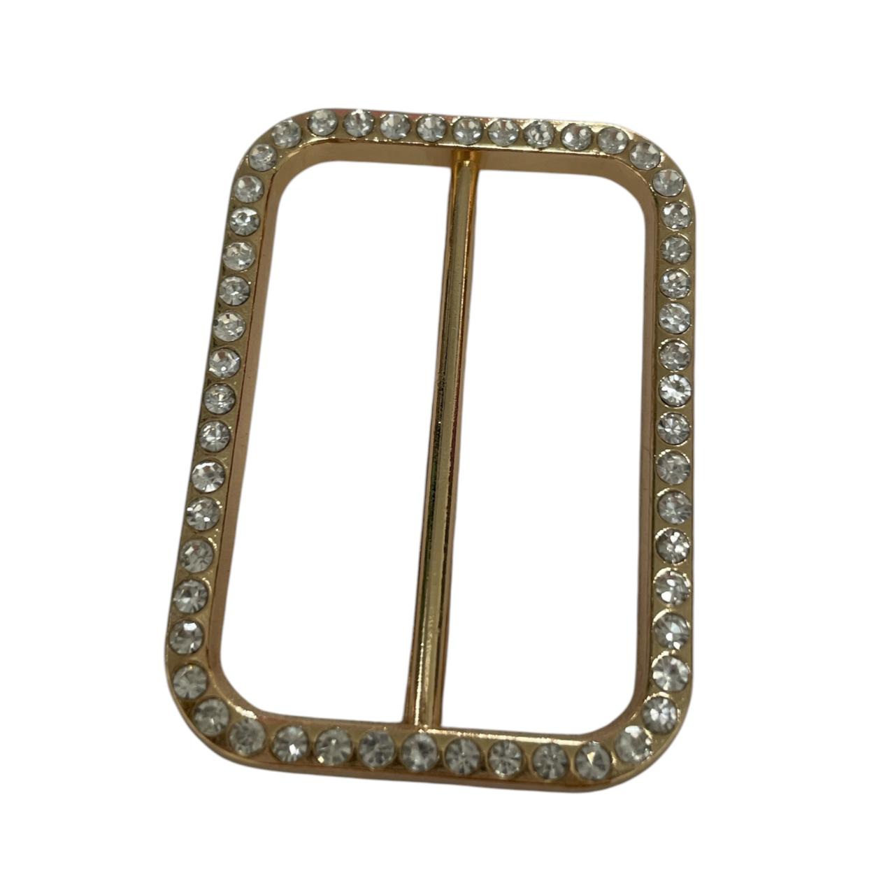 HEBILLA RECTANGULAR 1 FILA PIEDRA