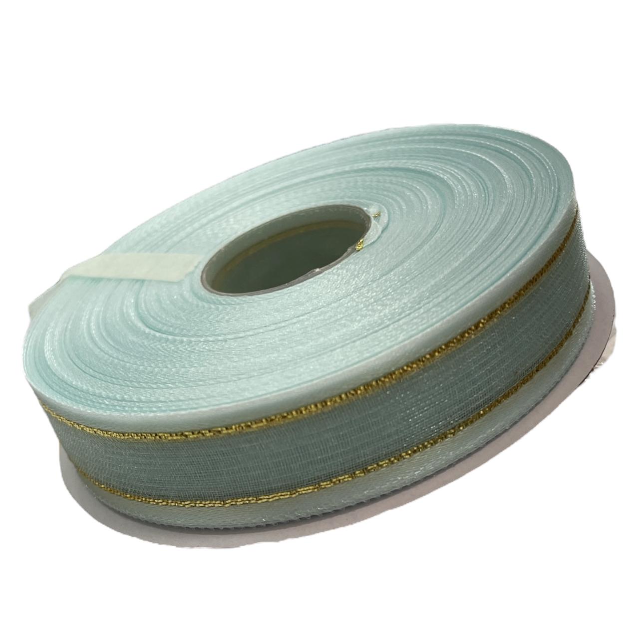 LISTON DE ORGANZA 5/8 AQUA 42