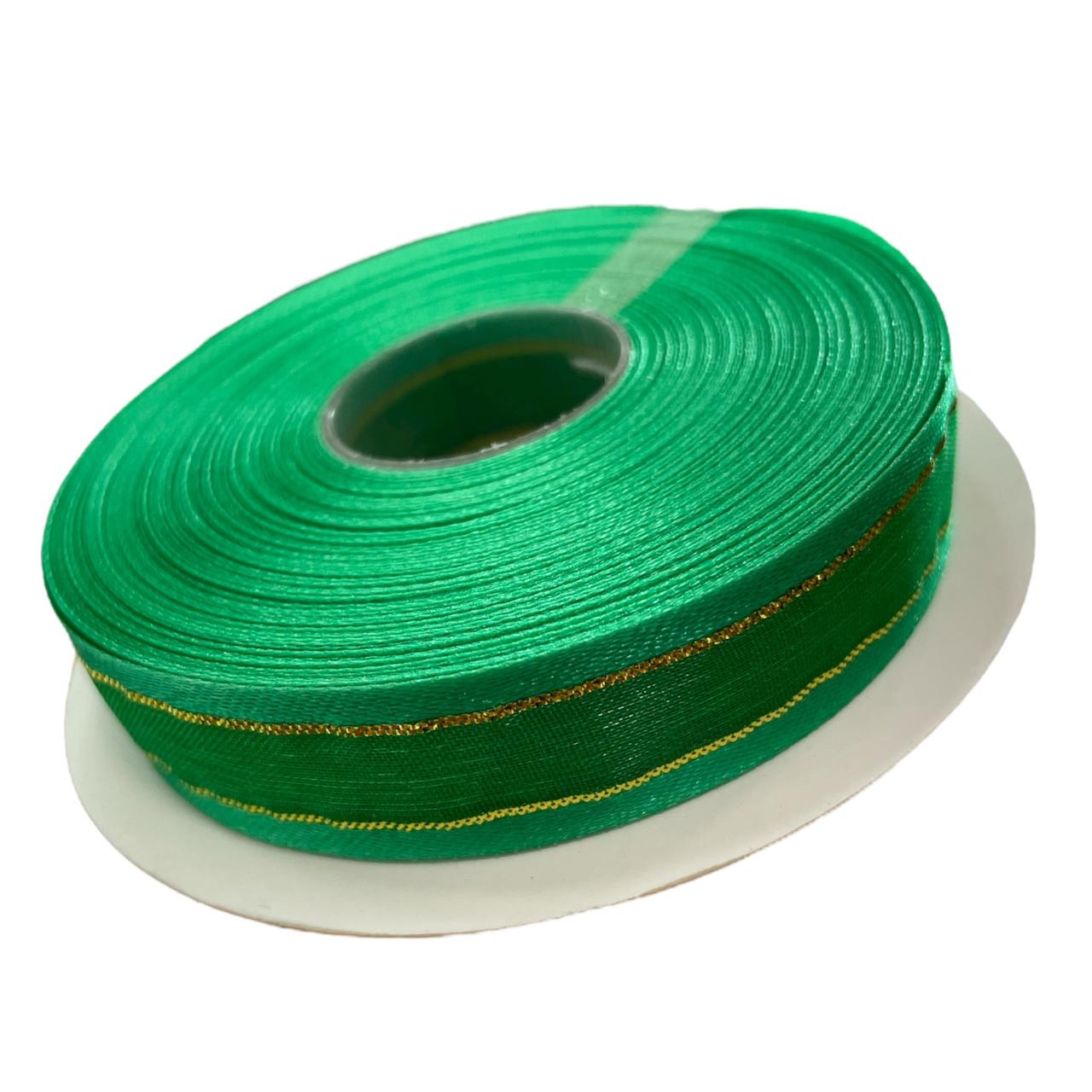 LISTON DE ORGANZA 5/8 VERDE ESMERALDA