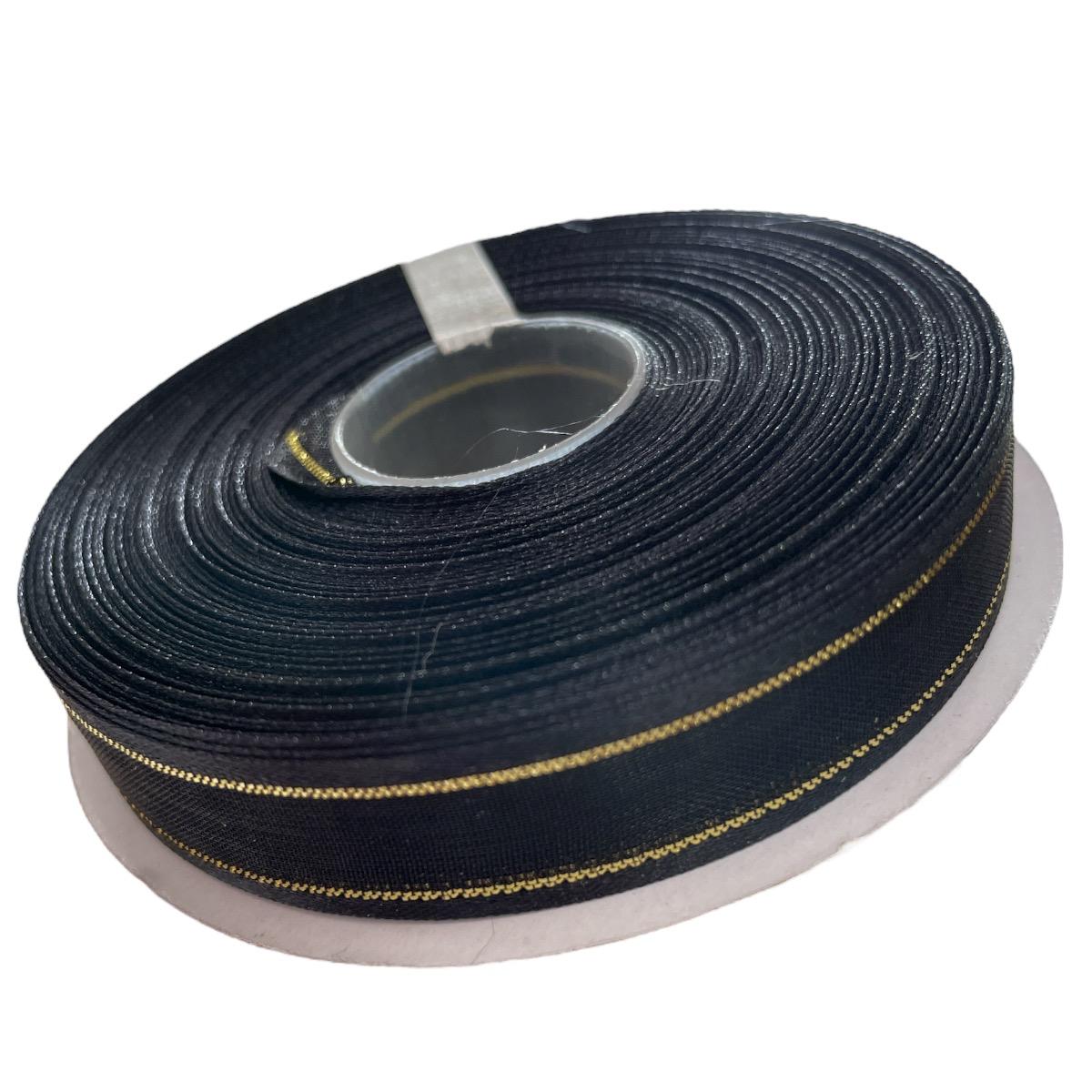 LISTON DE ORGANZA 5/8 NEGRO