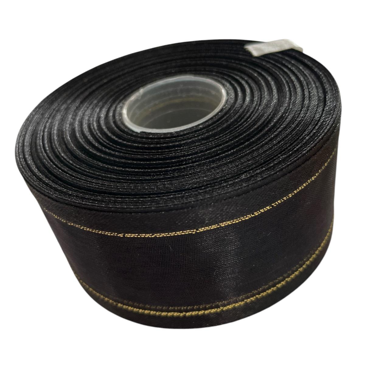 LISTON DE ORGANZA 1-1/2 BLACK340