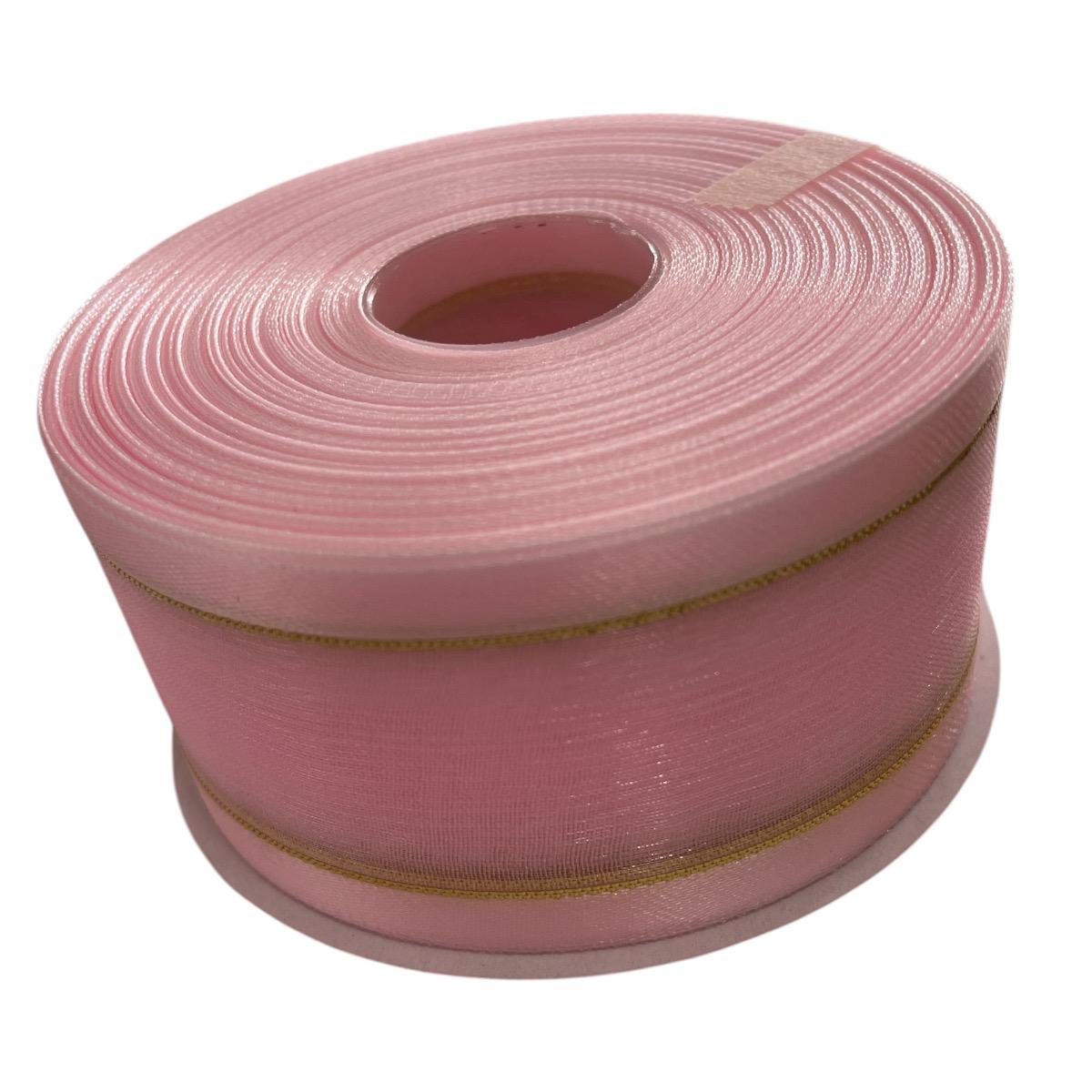 LISTON DE ORGANZA 1-1/2 LT PINK 315