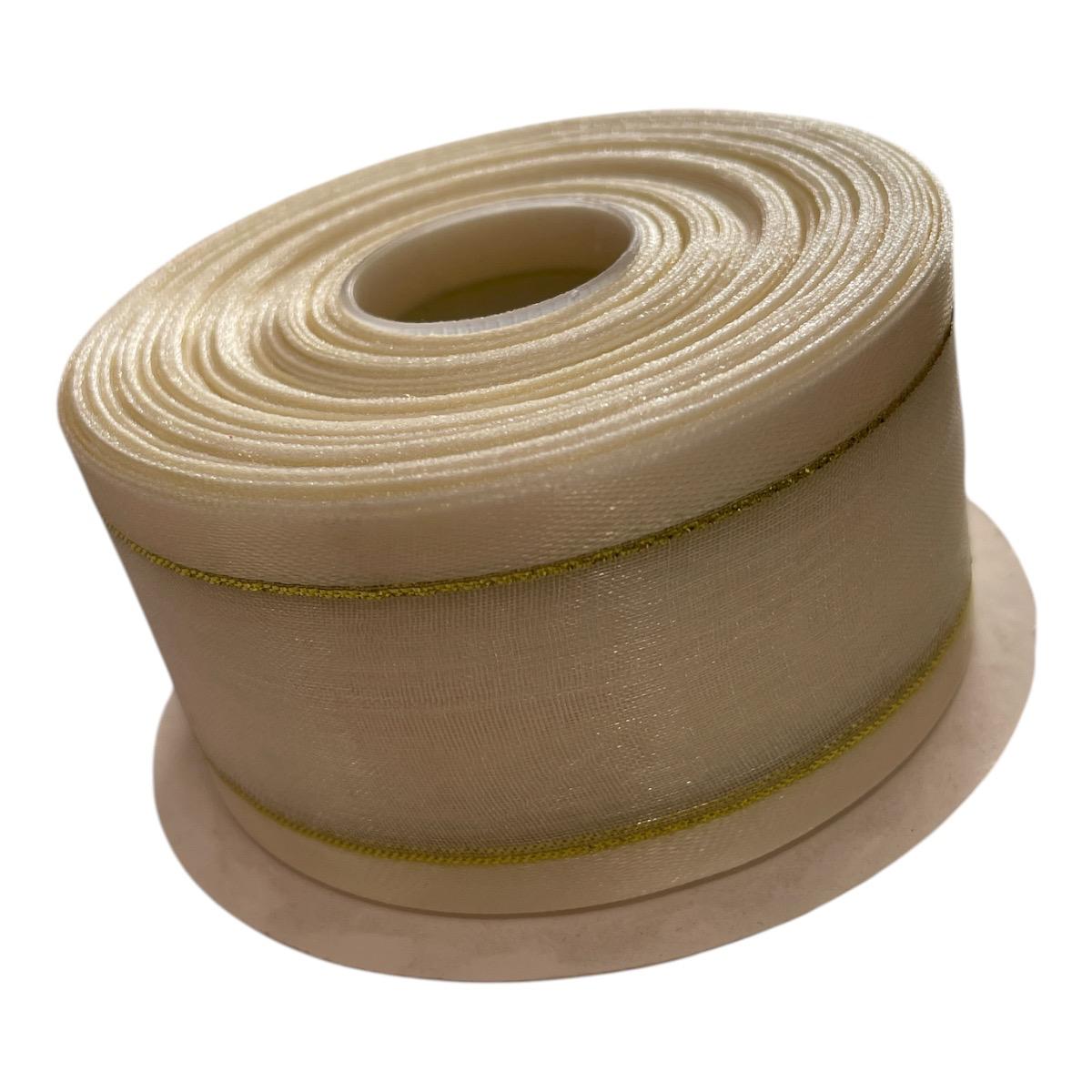 LISTON DE ORGANZA 1-1/2 WHITE300