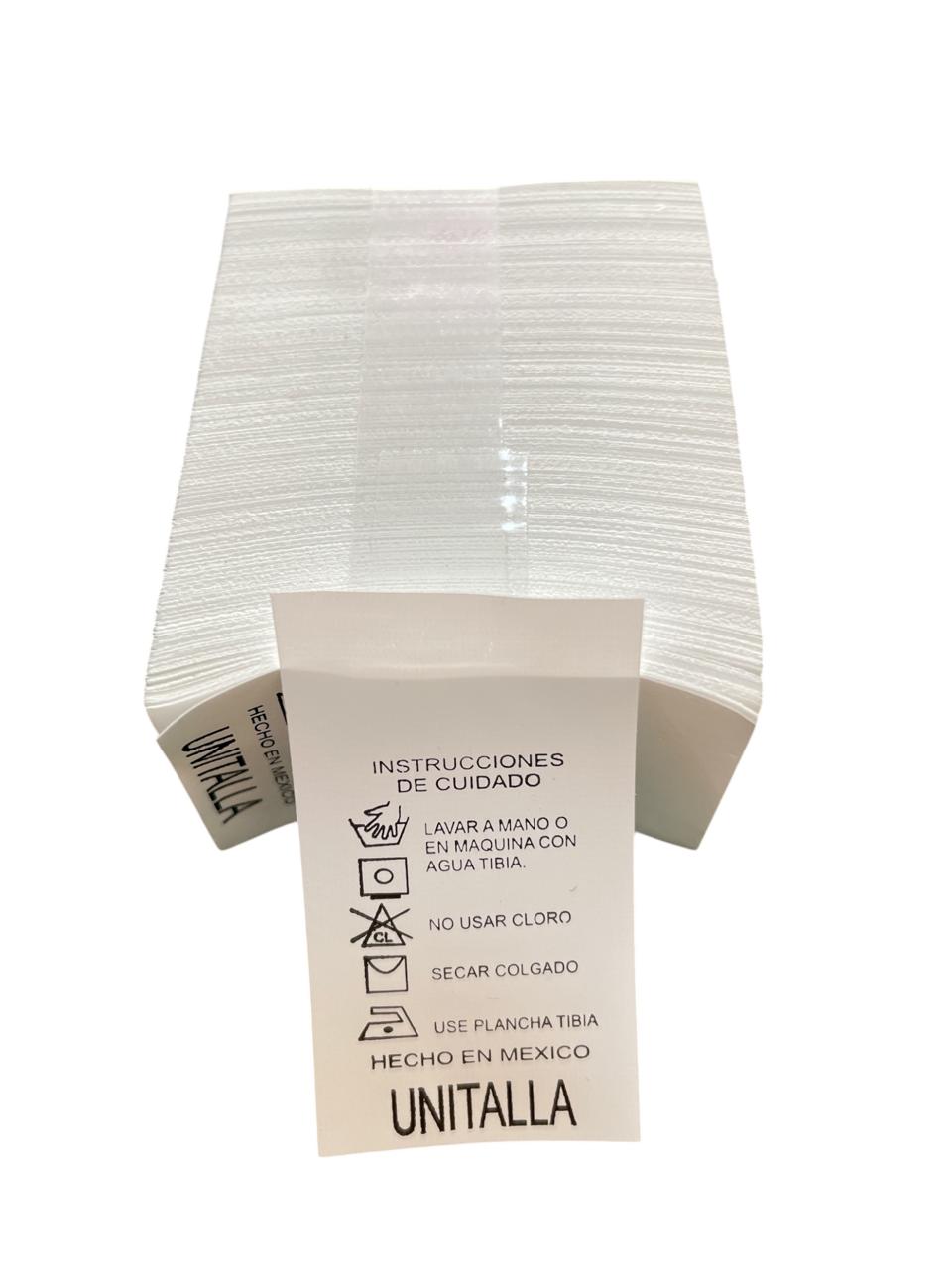 TALLA DE NYLON INSTRUCTIVO UNITALLA IMP01