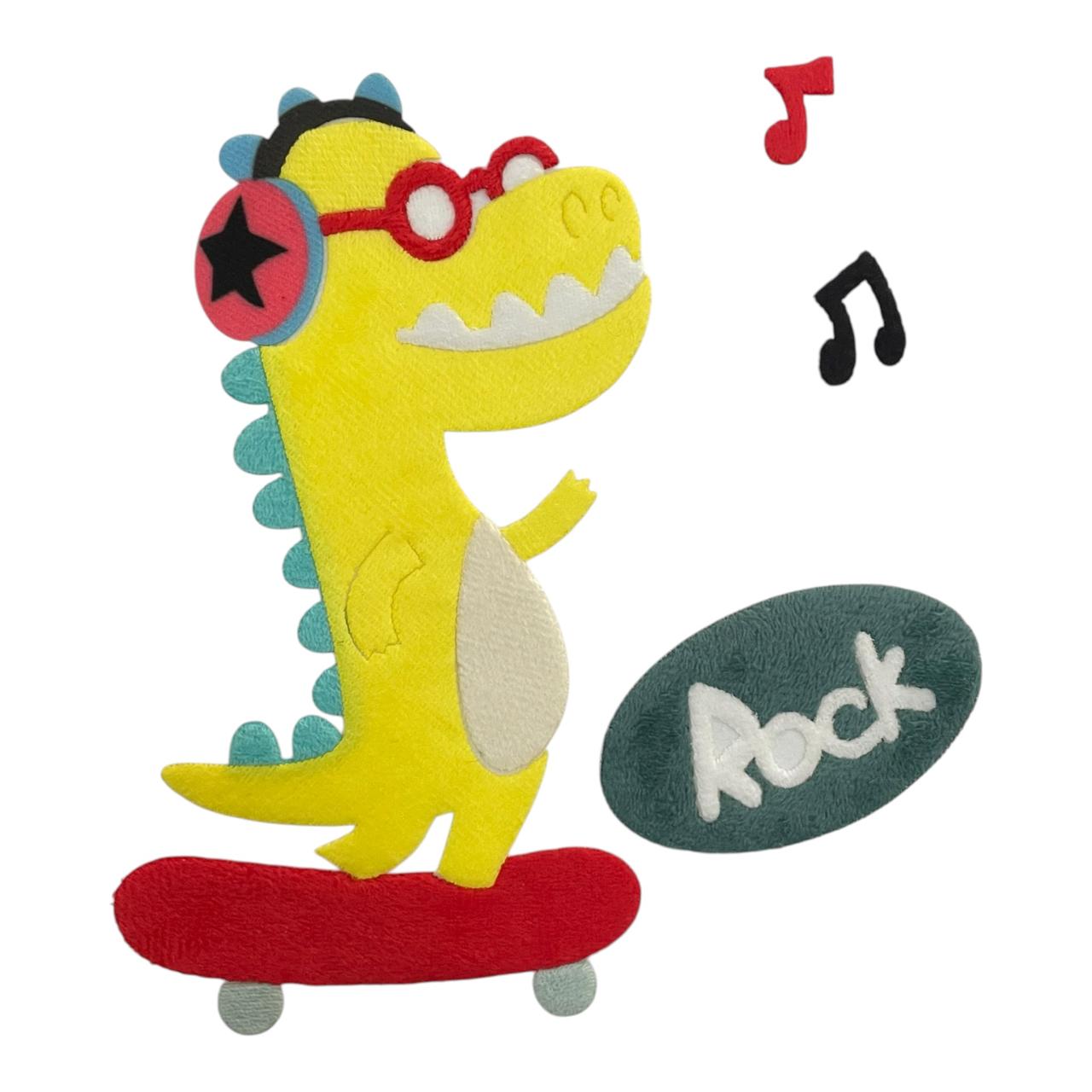 DINO AMARILLO PATINETA 20 * 16.9 CM -- 0H0861