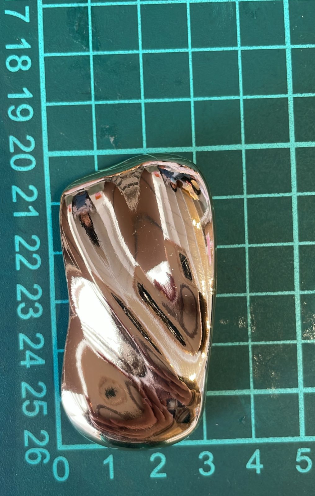 HERRAJE CUADRADO IRREGULAR ORO ROSA VRZJ-252