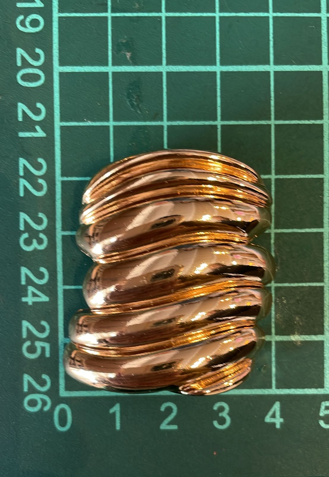 HERRAJE ESPIRAL 5 LINEAS ORO ROSA