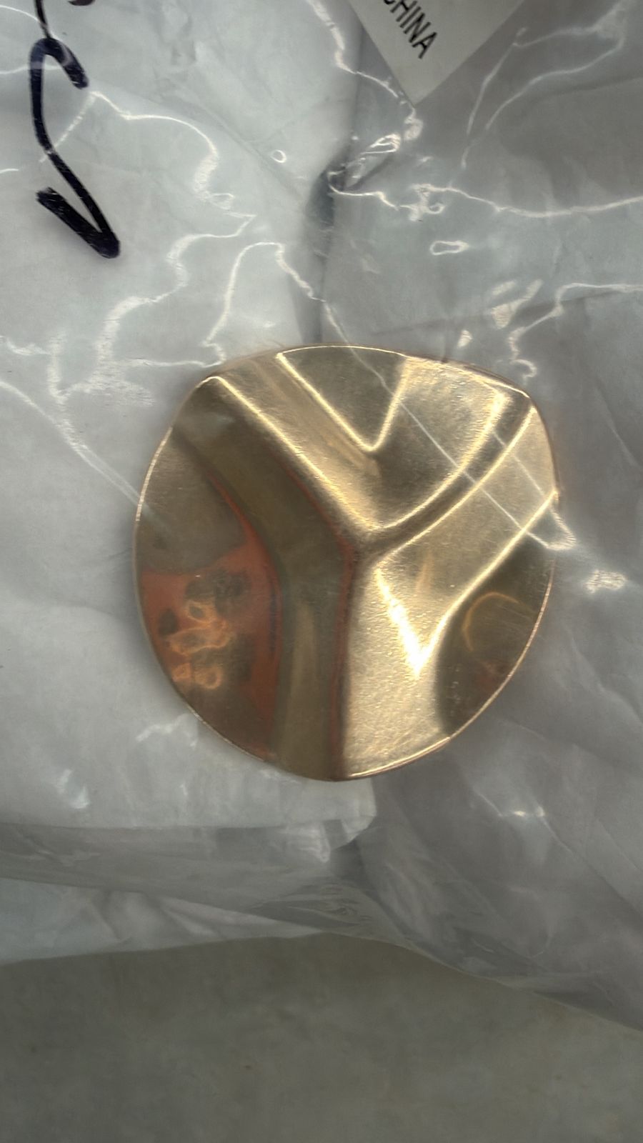 HEBILLA IRREGULAR CIRCULAR ORO ROSA 547
