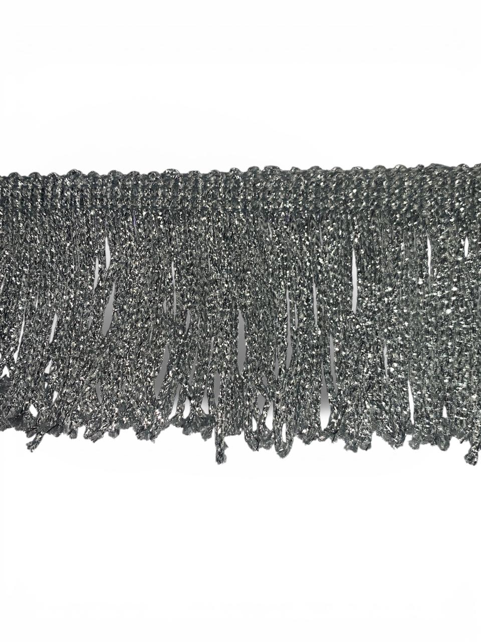 FLECO DE SEDA CON LUREX PLATA 5CM