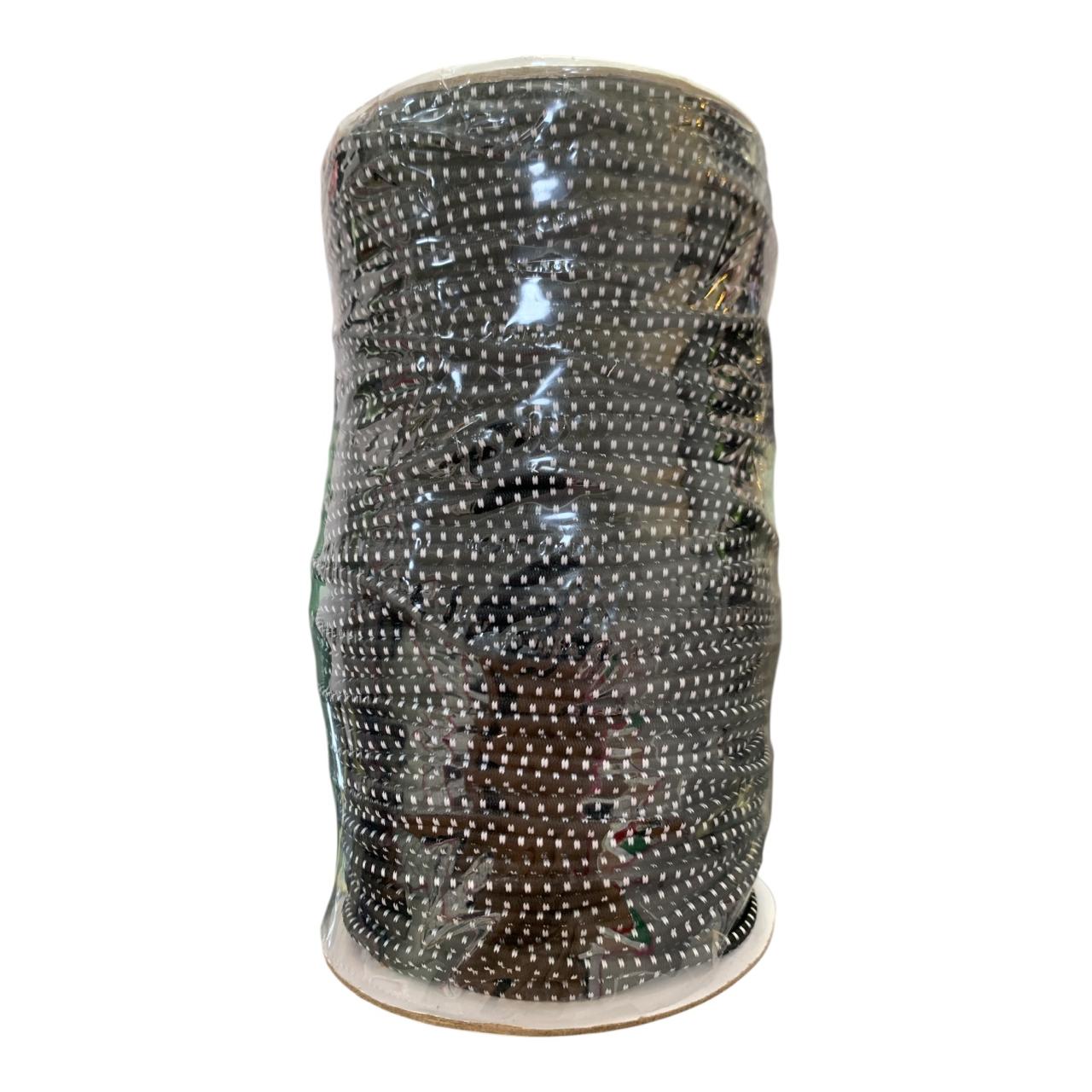 COLA DE RATA ELASTICA NEGRO CON PUNTOS BLANCOS