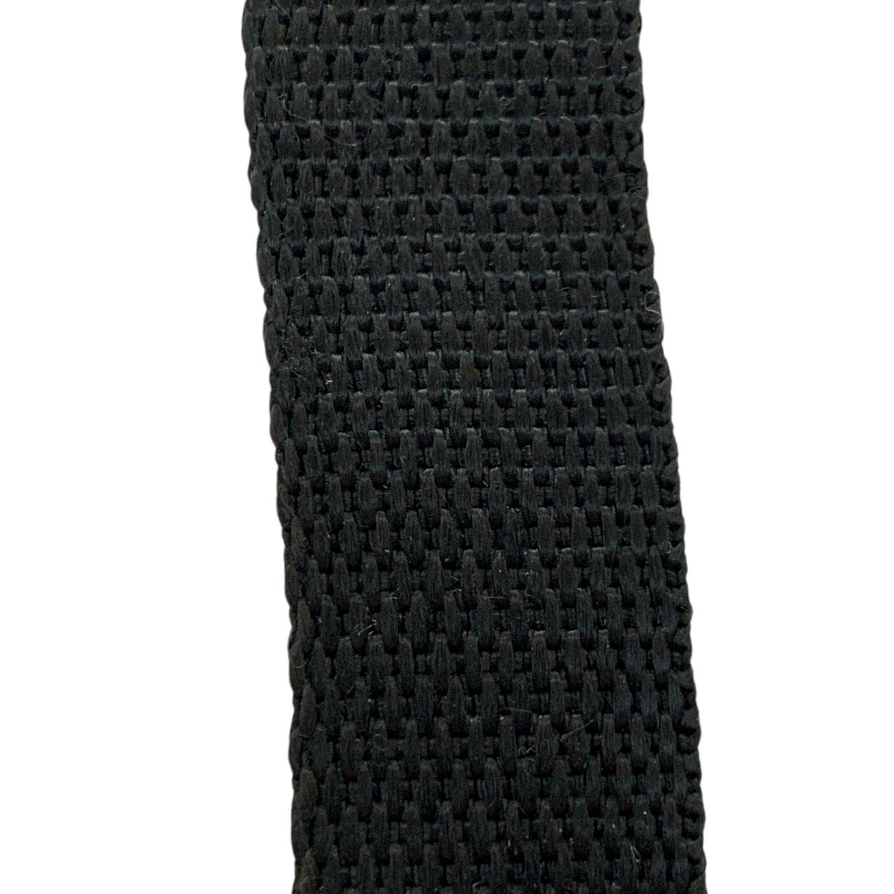 CINTA POLIPROPILENO PARA MOCHILA 2.5CM NEGRO