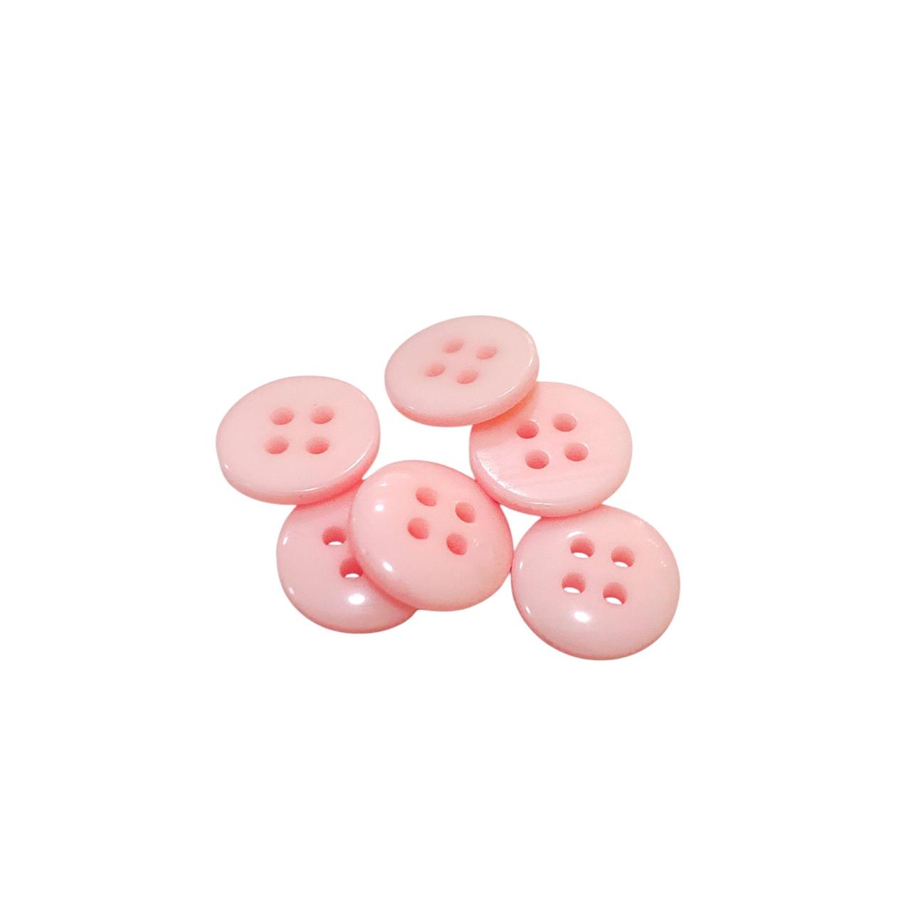 BOTON DE PASTA #18 ROSA PASTEL GRUESA