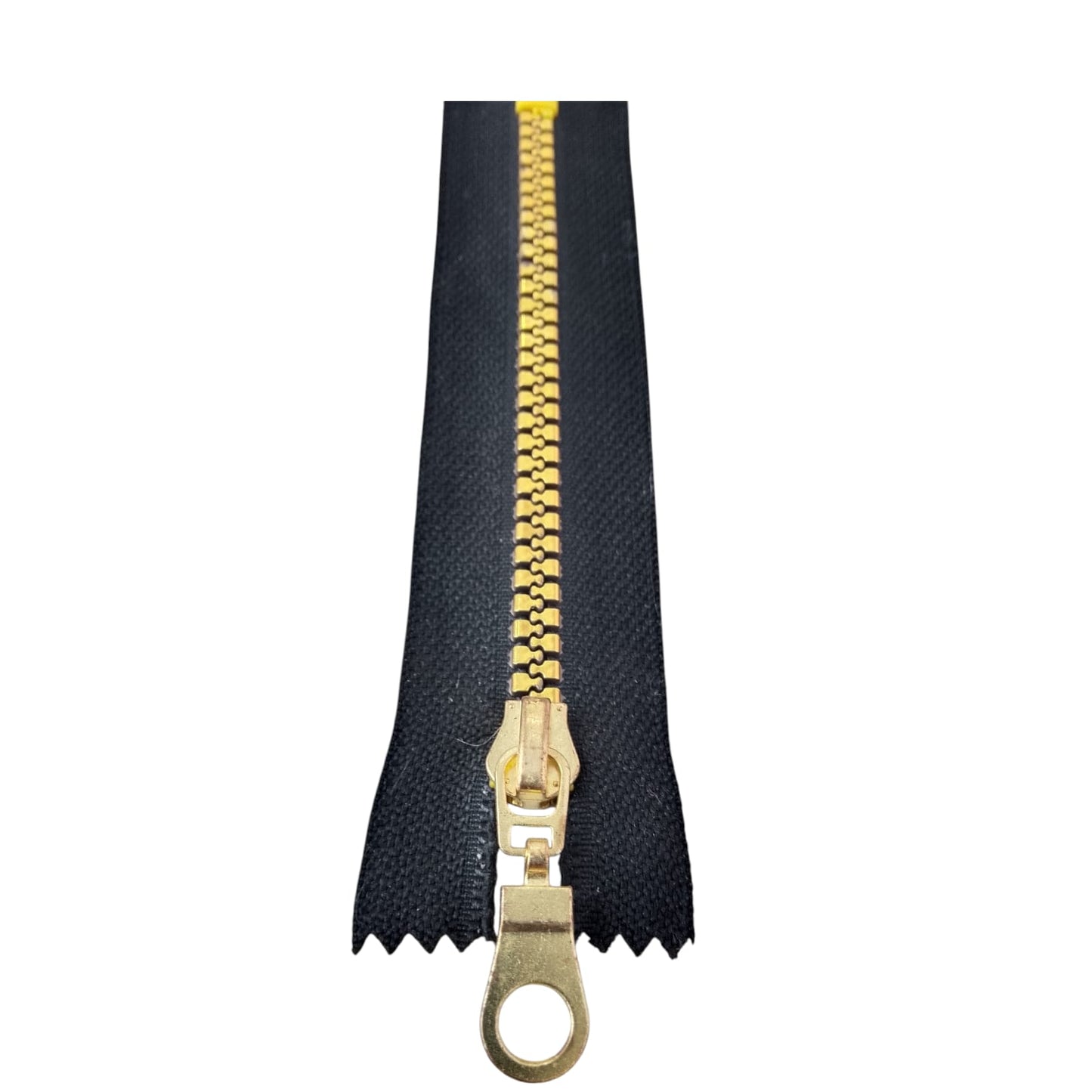 CIERRE PLASTICO DIENTE DORADO #5 12 CM