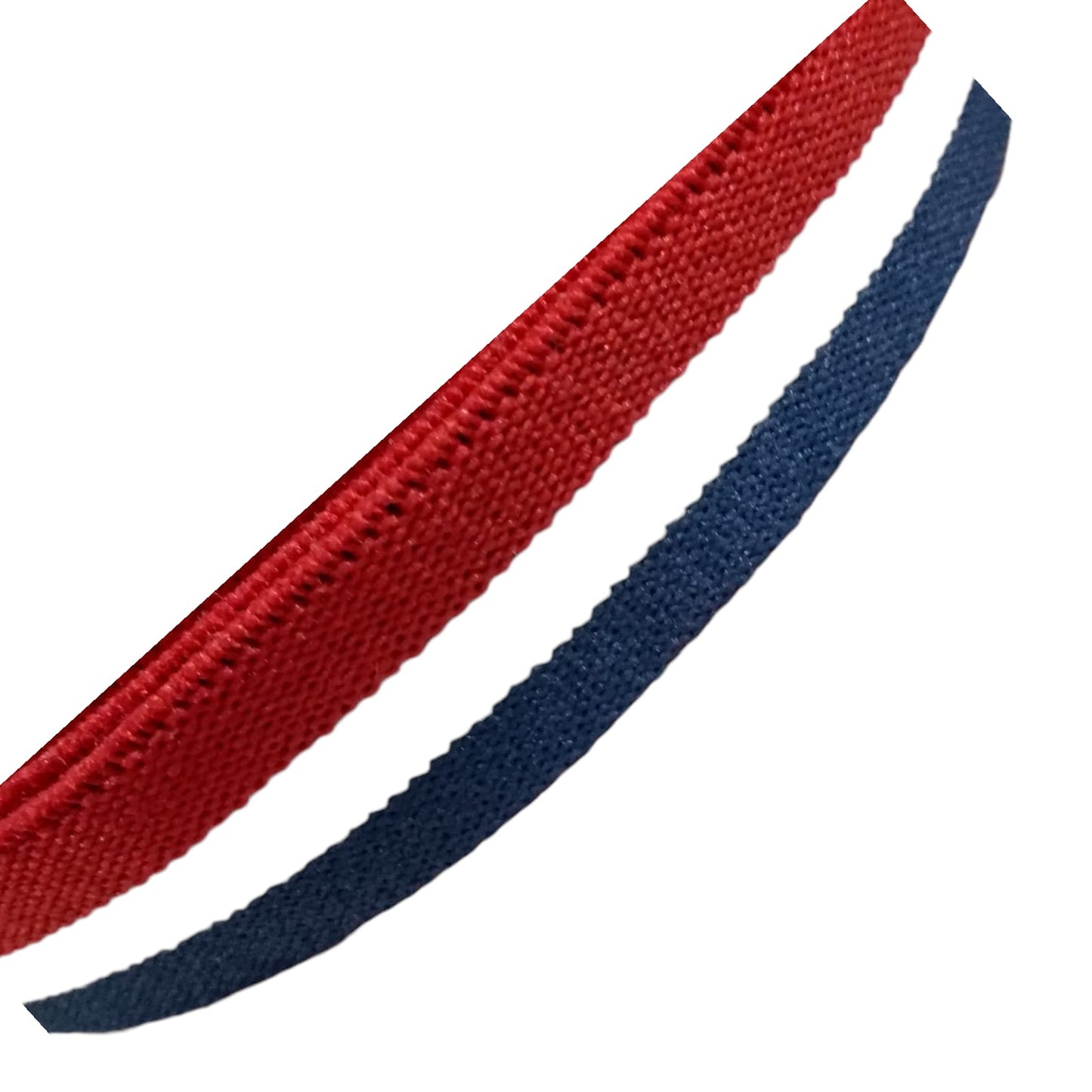 ELASTICO BORDADO BLANCO C/ROJO/AZUL