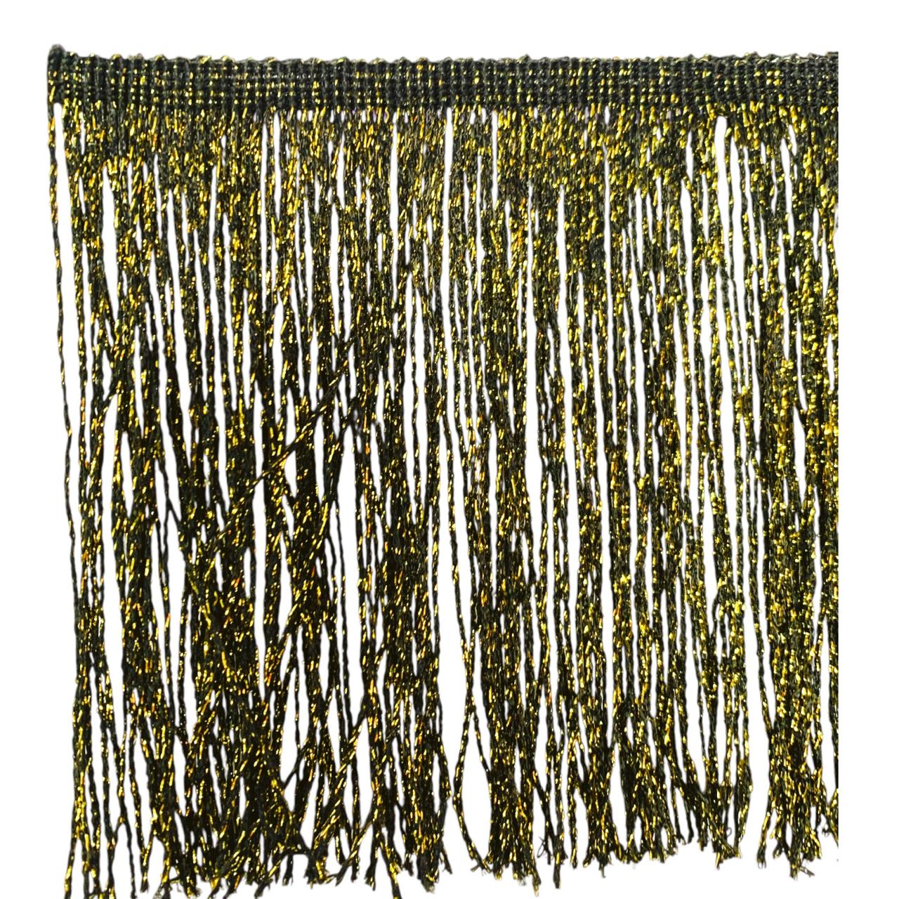 FLECO DE SEDA CON LUREX ORO 15 CM