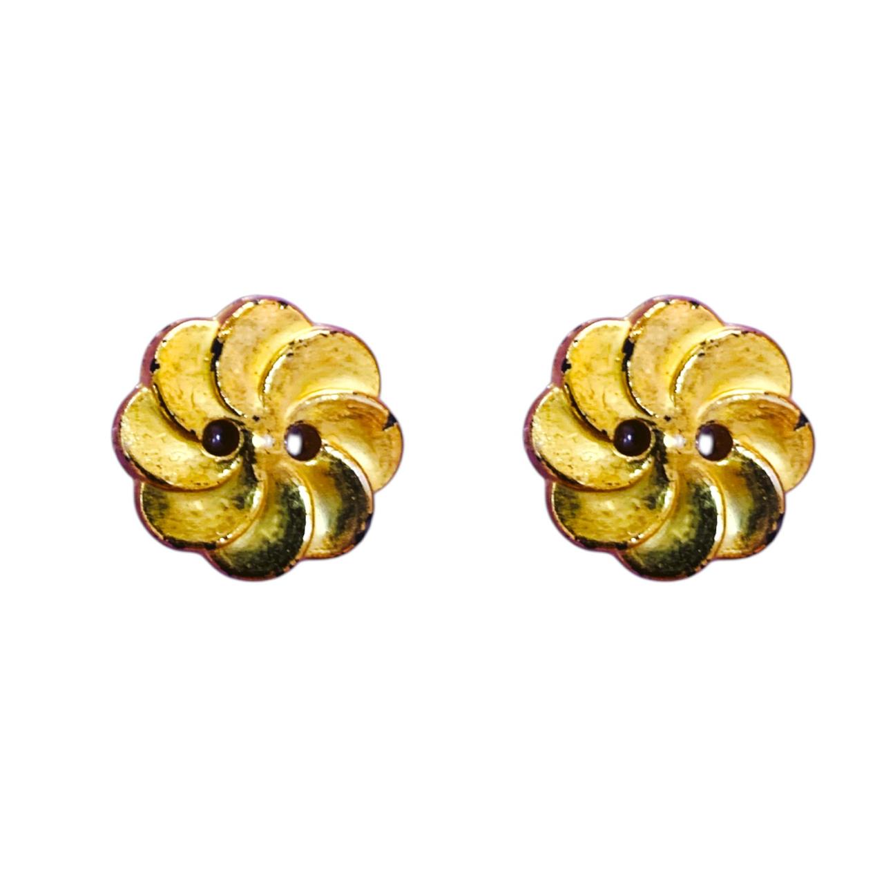 BOTON PLASTICO DORADO #24