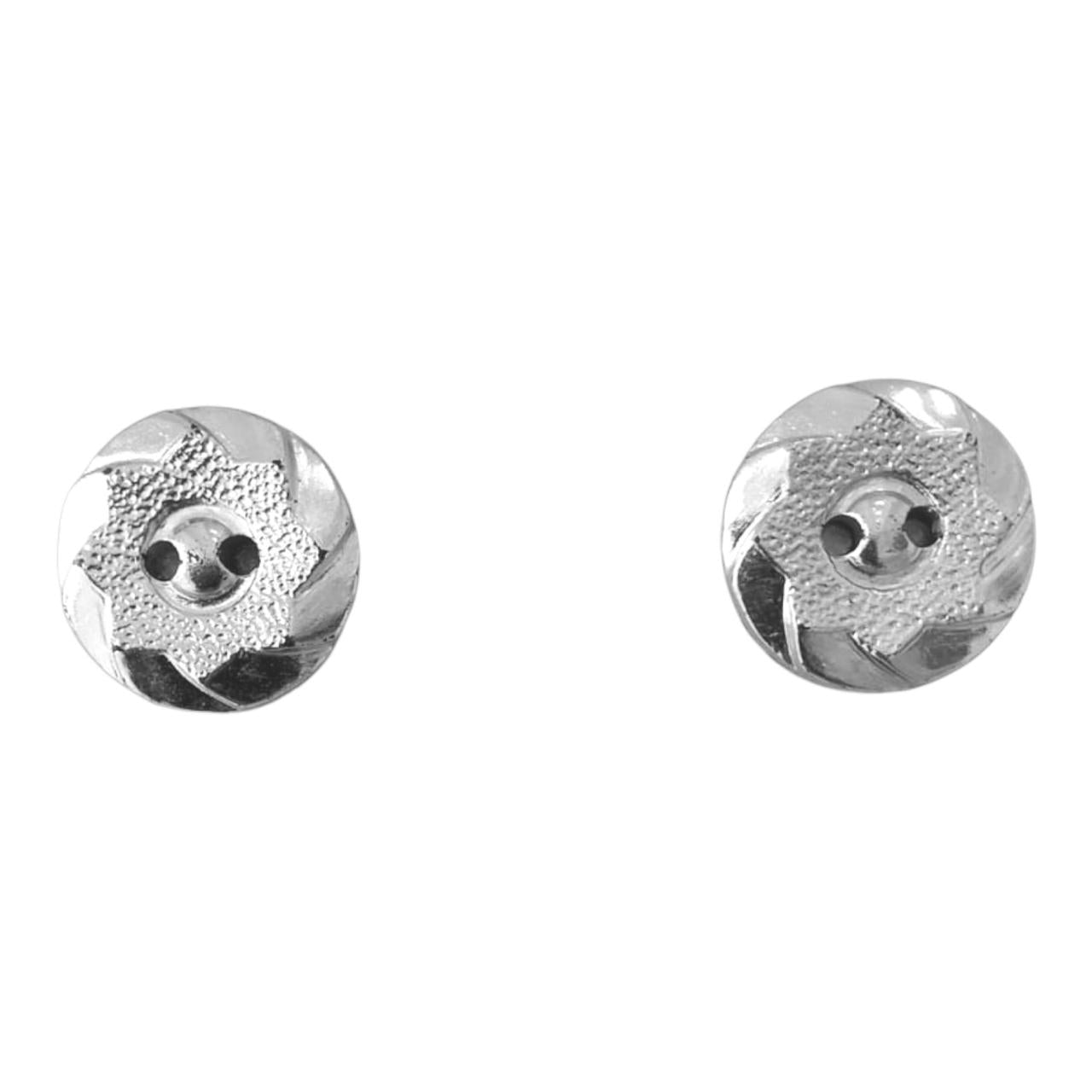 BOTON PLANO PLATA #24 1508