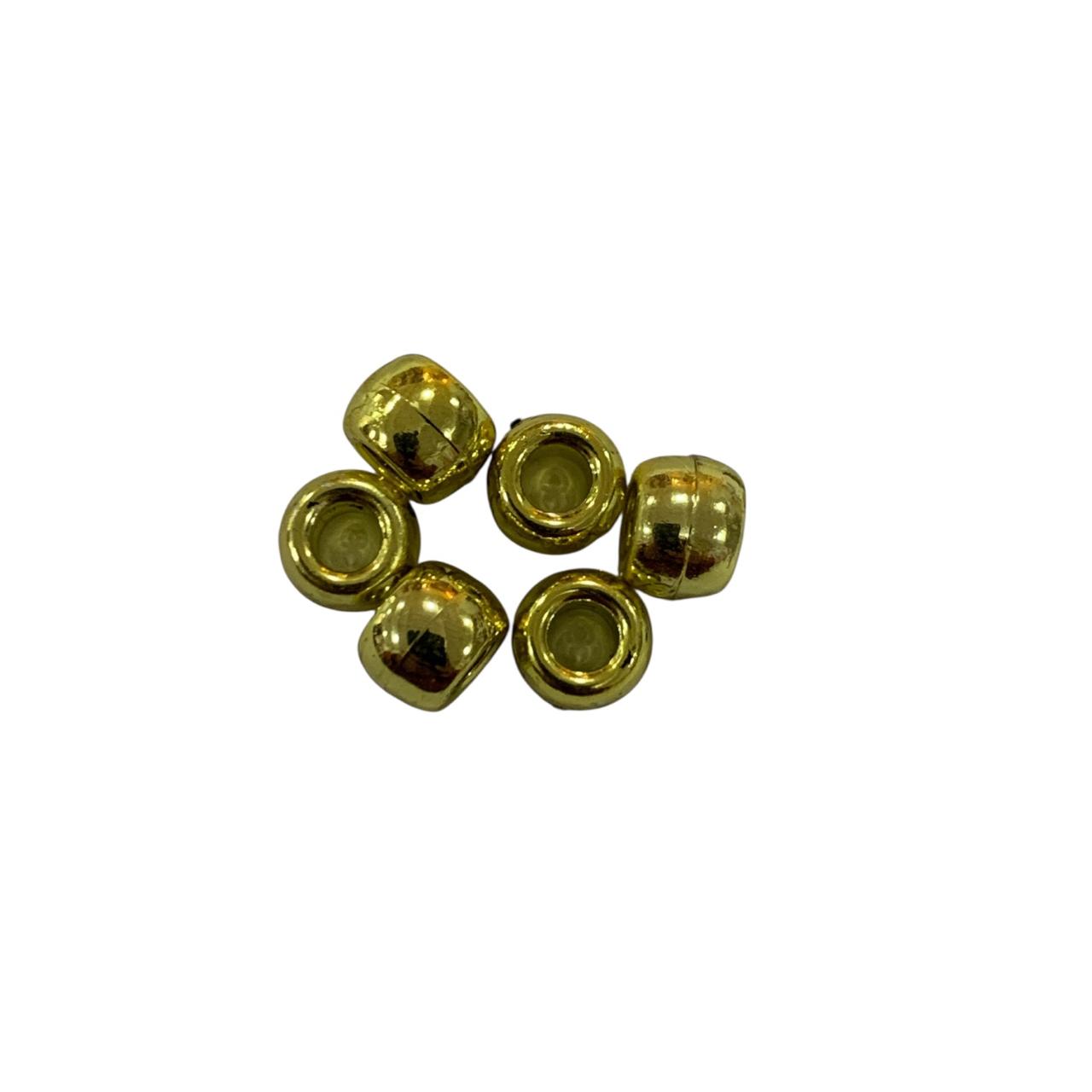 CUENTAS DE PLASTICO DORADO