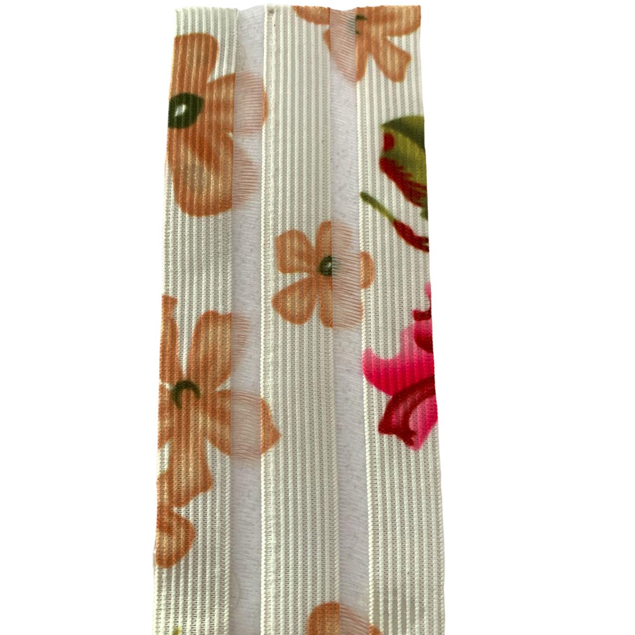 ELASTICO C/VENTILACIÓN BLANCO C/FLORES