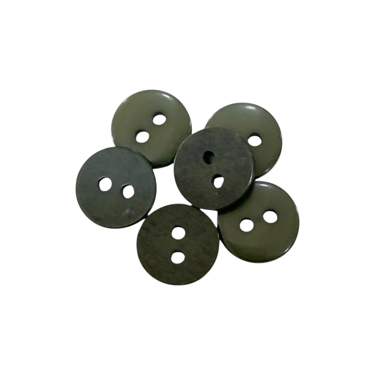 BOTON DE PASTA #24 VERDE MILITAR GURESA
