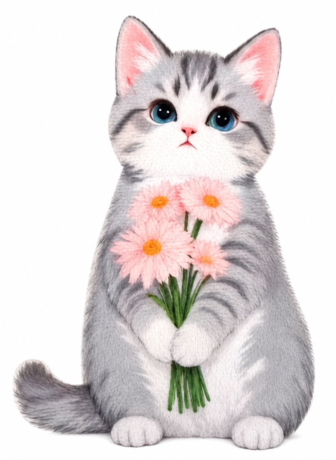 GATO CON FLORES 15.1-11.3CM
