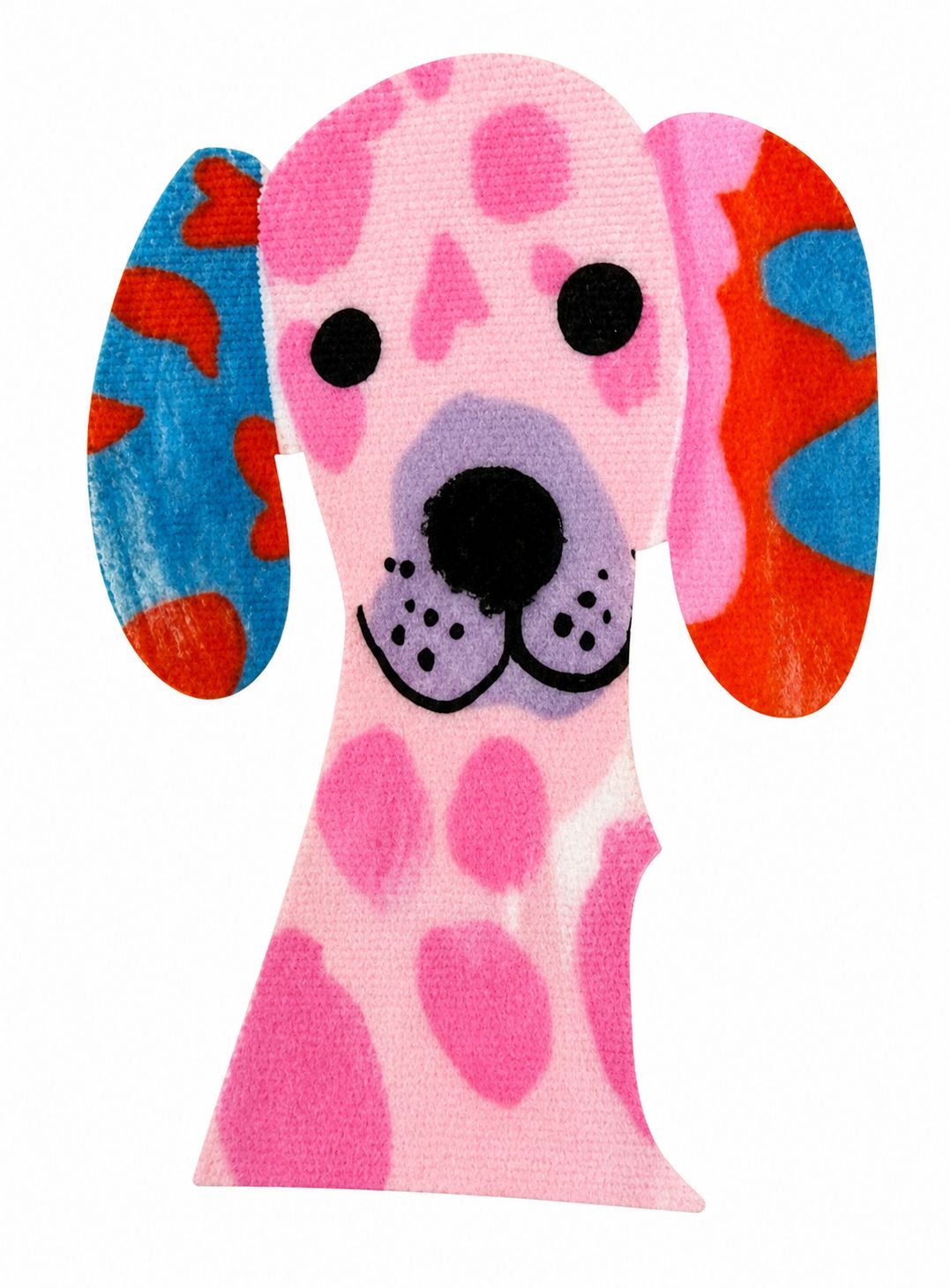 PERRO ROSA CON MANCHAS 15-10.8CM