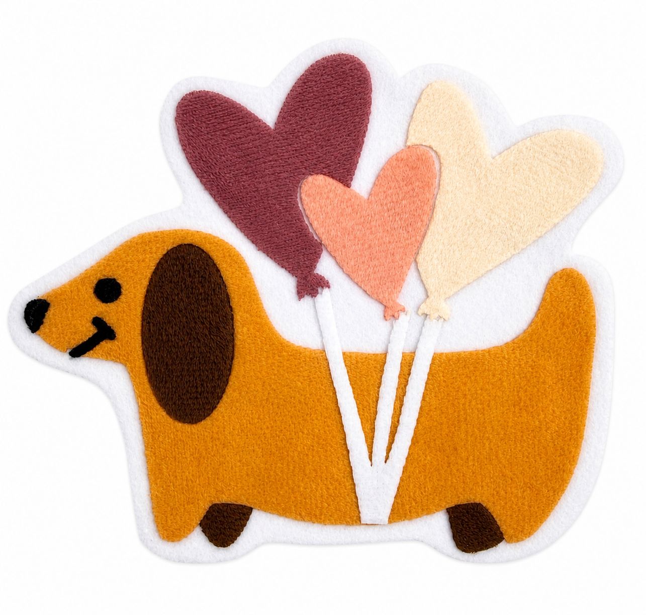PERRO SALCHICHA CORAZONES 15.2-13CM