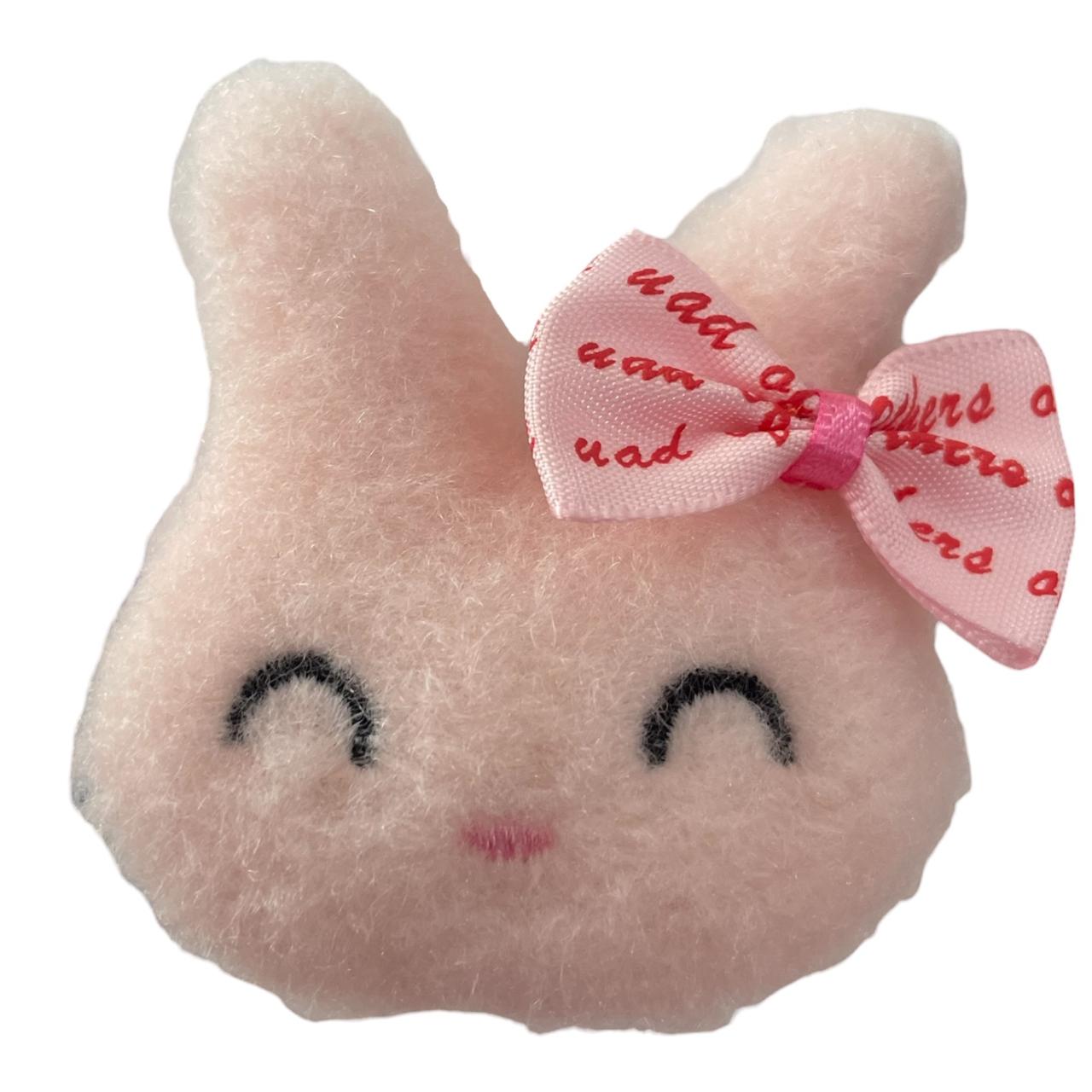 PELUCHE CONEJO ROSA MOÑO