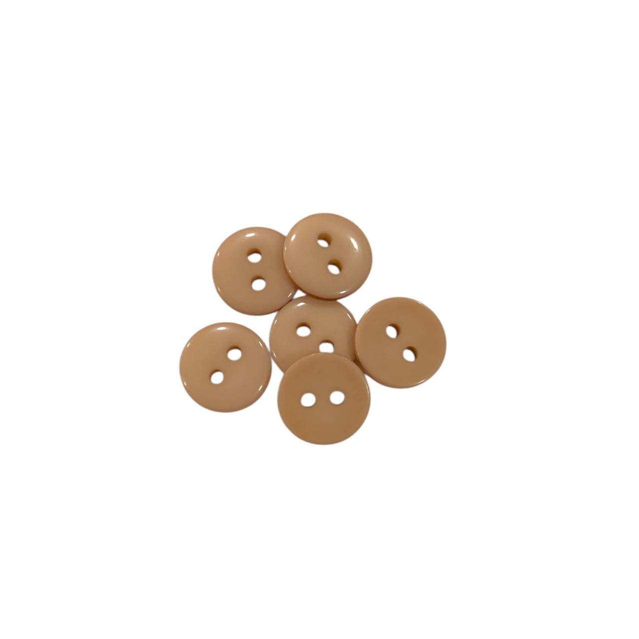 BOTON DE PASTA #18 BEIGE GRUESA