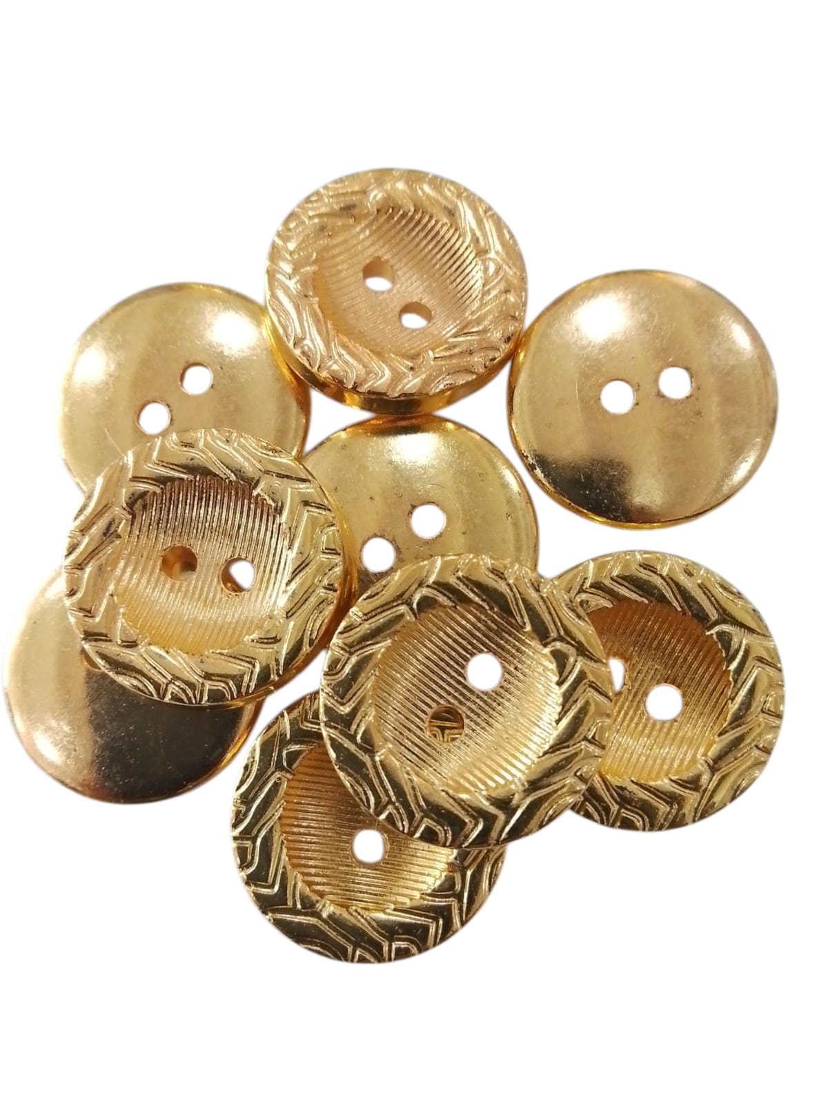 BOTON DE PLASTICO #28 DORADO