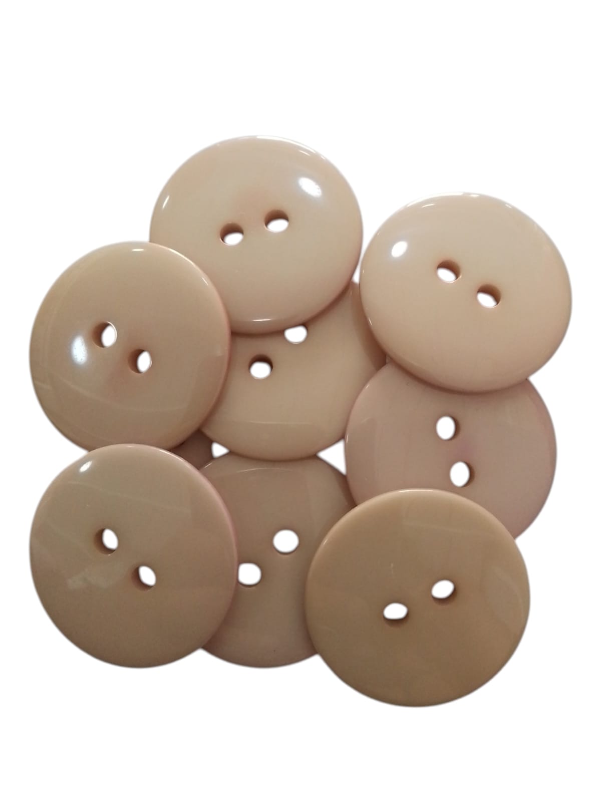 BOTON DE PASTA #44 BEIGE GRUESA
