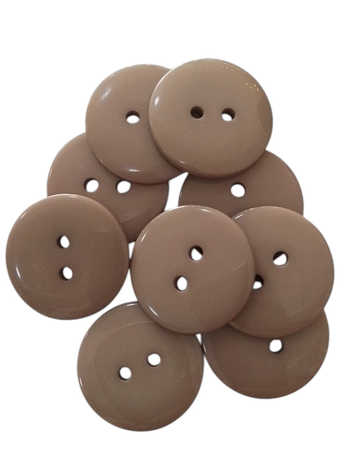 BOTON DE PASTA #36 BEIGE GRUESA