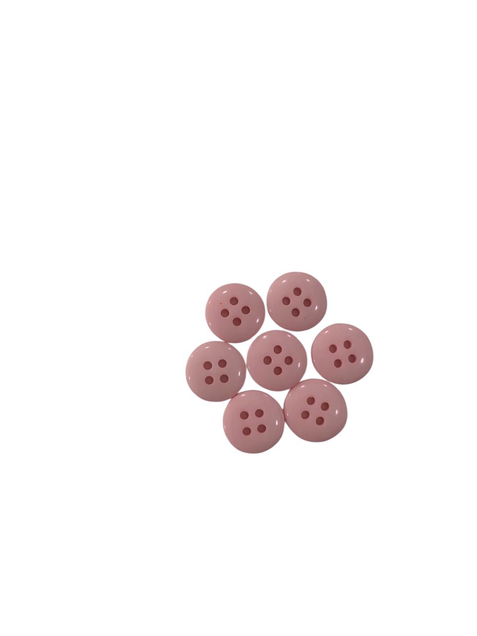BOTON DE PASTA #20 ROSA PASTEL GRUESA 4 HOYOS