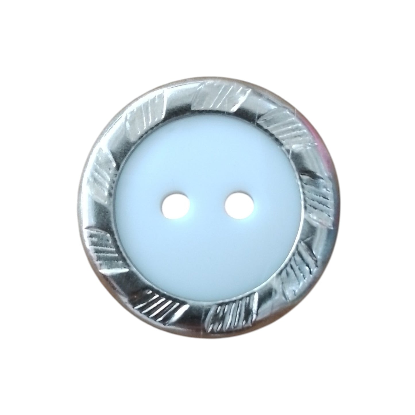 BOTON GRECAS #36 BLANCO ARO PLATA