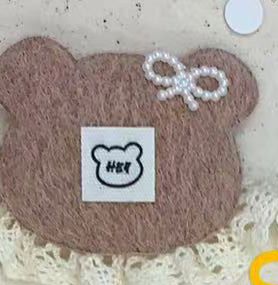 PELUCHE OSO ROSA CUELLO ENCAJE