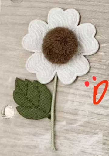 PELUCHE FLOR CAFE BOTON CAFE
