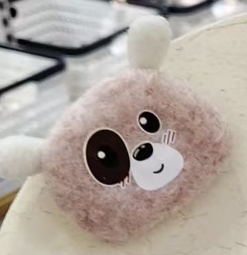 PELUCHE OSO FELIZ ROSA MANCHA EN EL OJO