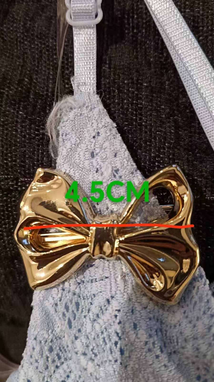 HEBILLA MOÑO 4.5CM ORO